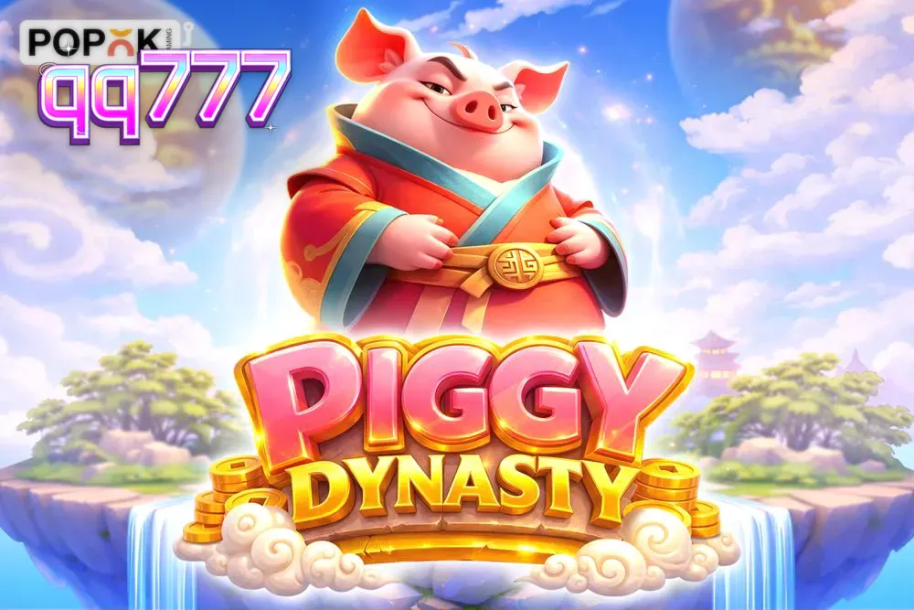 Piggy Dynasty স্লট গেমের একটি দৃশ্য যেখানে এশীয় থিমের প্রতীক এবং চতুর্থ রিল দেখা যাচ্ছে।